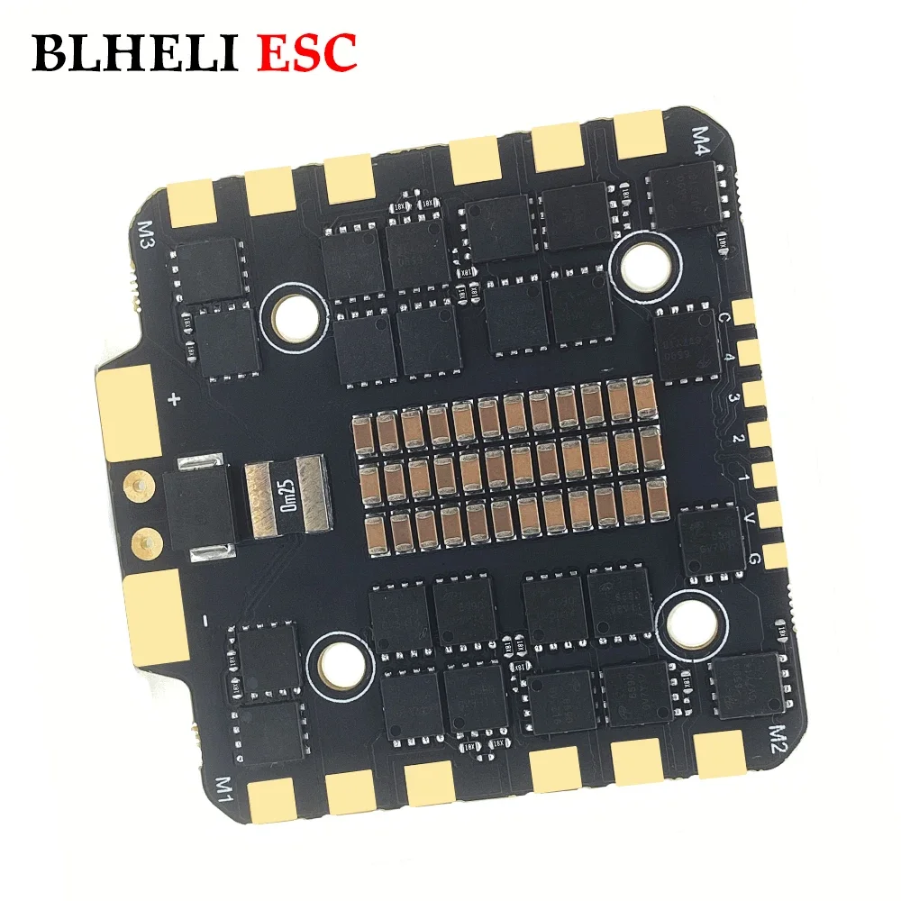 BLHELI ESC 80A 4-in-1 BLheli_S ESC 3-8S Lipo Support DSHOT300/ 600 30.5 X 30.5mm 28g for RC FPV Freestyle Racing Drone