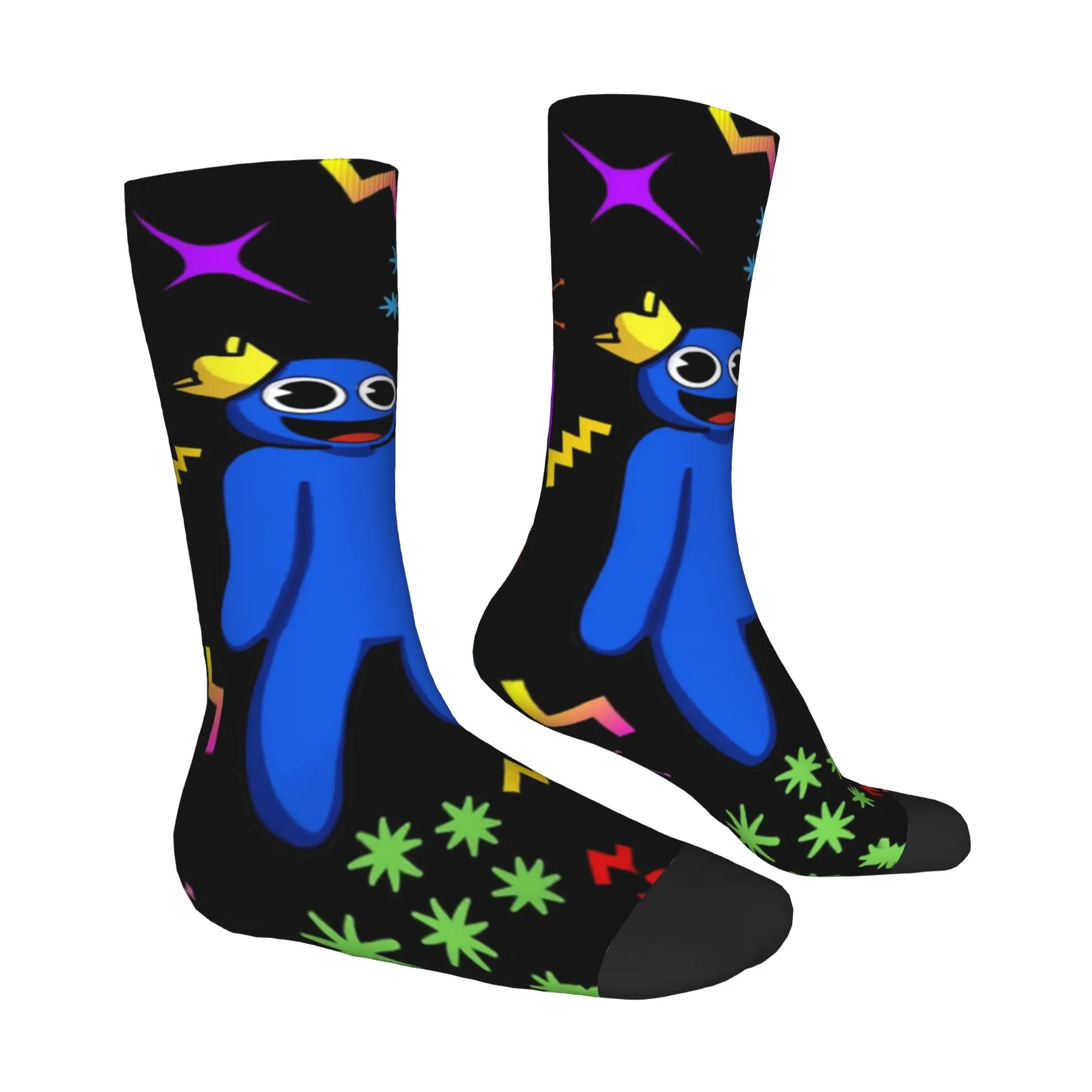 R-Rainbows F-Friends Anime  Men Women Crew Socks Unisex Novelty Cartoon Game  Spring Summer Autumn Winter Dress Socks