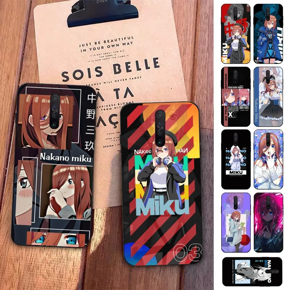 Nakano Miku Anime Phone Case For Redmi 5 6 7 8 9 10 Plus Pro 6 7 8 9 A GO K20 K30 K40 Pro Plus F3 Fundas