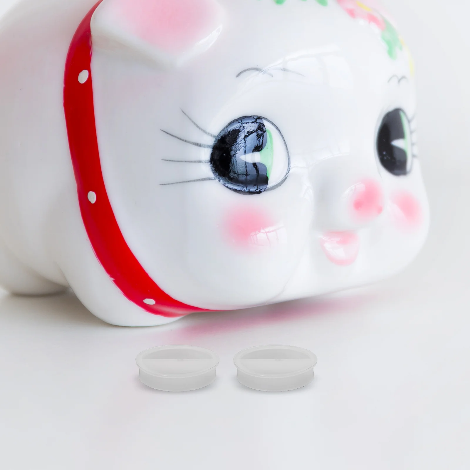 20pcs Piggy Bank Bottom Plug 27Mm Round Hole Cover Replacement Easy Install Twist Lock Money Saving Box Stopper Cap