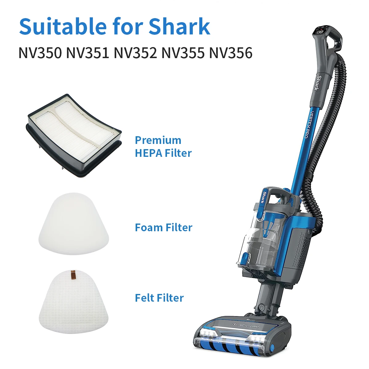 Высококачественные HEPA, поролоновые и фетровые фильтры Shark Navigator Lift Away NV350, NV351, NV352, NV355, NV356, NV357, XFF350, XHF350 Высококачественные HEPA, поролоновые и фетровые фильтры Shark Navigator Lift Away NV350, NV351, NV352, NV355, NV356, NV357, XFF350, XHF350