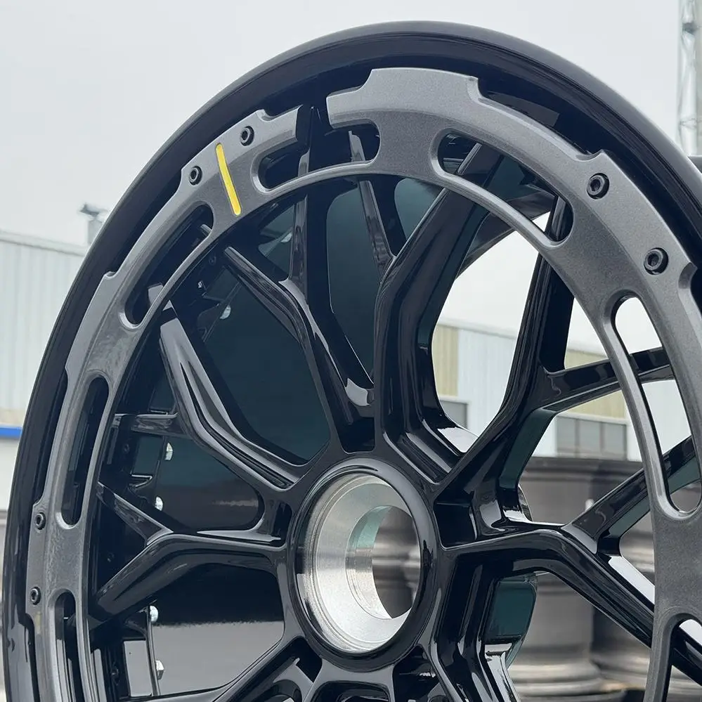 Factory Hotsale Wheel Rims 18-22Inch 2piece  Forged Alloy Wheels Custom Car Wheel Rims with Alloy Ring