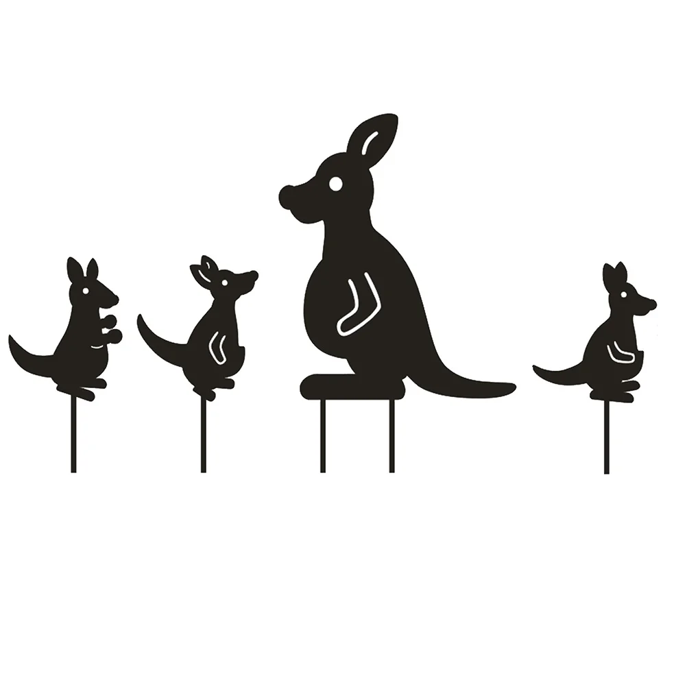 

1Set Hollow Kangaroo Lawn Sculpture Iron Art Decoration Outdoor Garden Yard Courtyard Ornament Hollow Kangaroo Decors