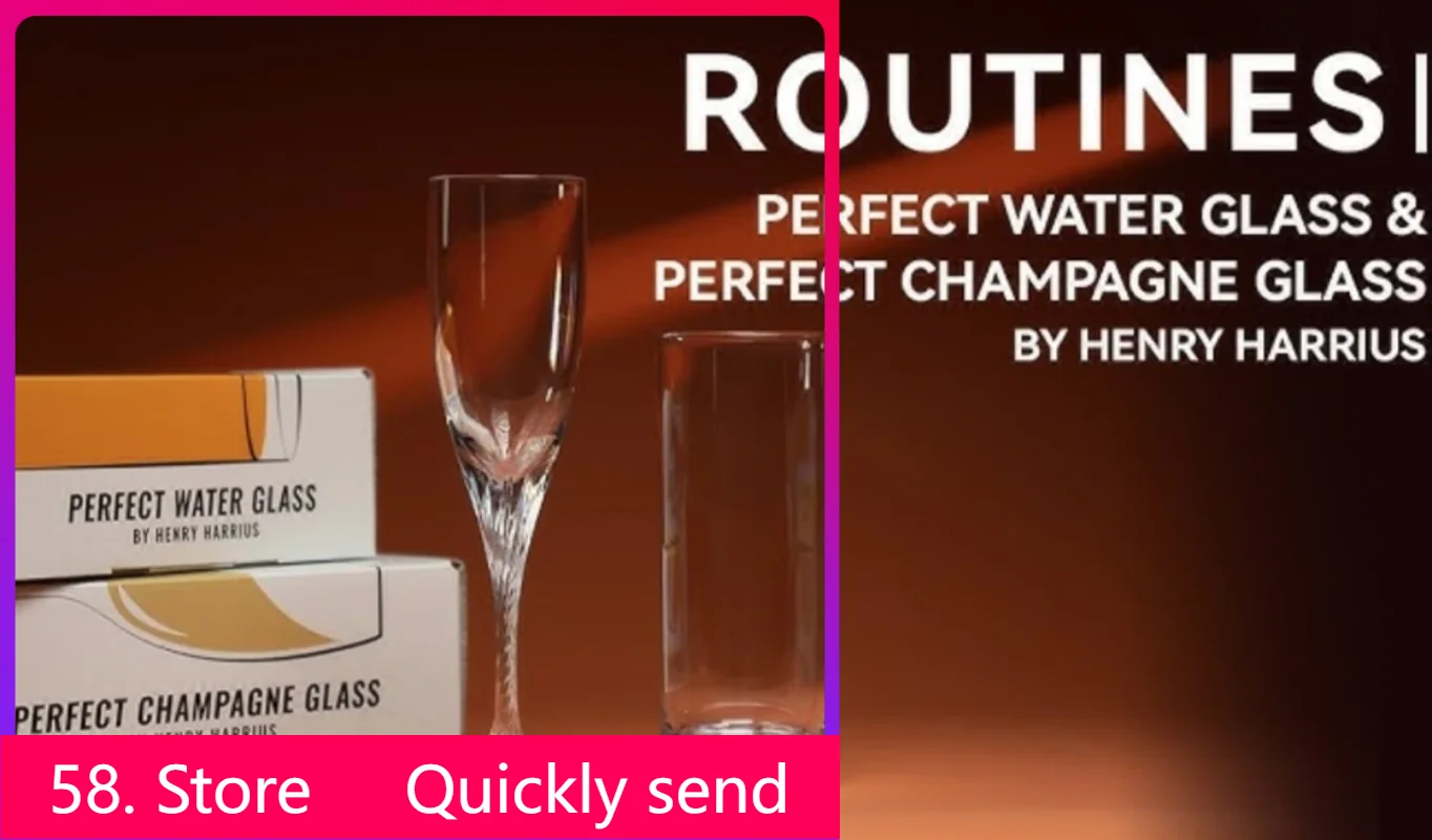 Nouveau verre à Champagne parfait 2025 par Henry Harrius-tours de magie (téléchargement du magasin 58)