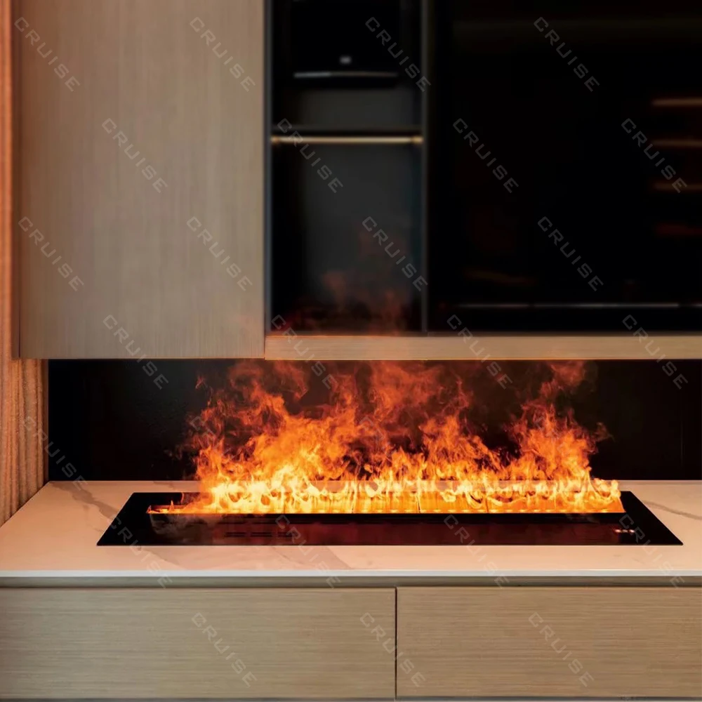 

CRUISE Automatic Water Filling/Draining Mute Supersonic Atomization Polychromatic Flame 600mm 3d Water Steam Vapor Fireplace