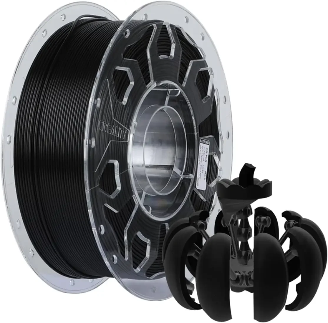 USA Stock 3D Printer Filament Bundle, PLA Filament 1.75mm, 6-Pack PLA Black, and 3-Pack Gray, 1kg X 9 Spools