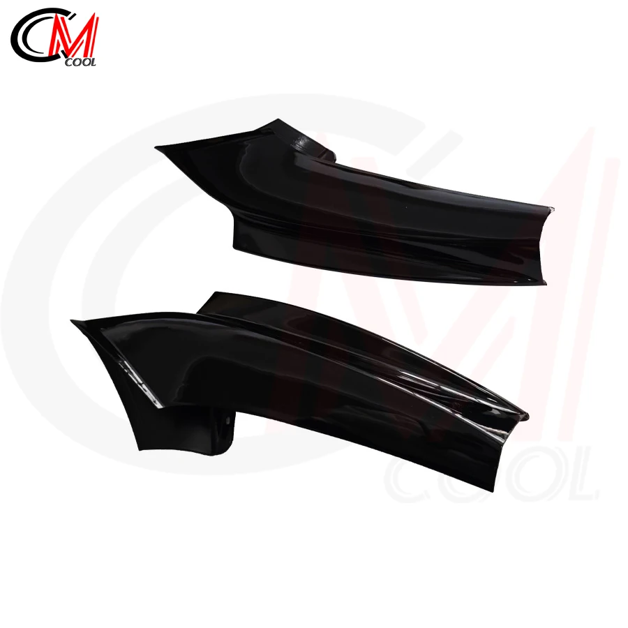 For BMW 5 Series F10 F11 MT Sport Version Front Bumper Gloss Black Corner Plastic Air Knife Trim Upgrade Body Kit view 2