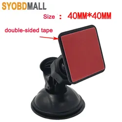 Double-sided Tape Base for GPS Dash Cam Suction Cup  Bracket with Square Head Adhesive Auto Recorder Mounts Camera DVR Holders