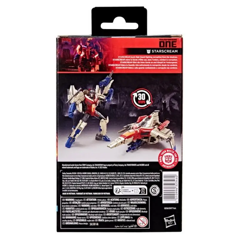 Transformers Studio Series ONE Starscream Deluxe Class 4,5-inch converterende actiefiguur Robotspeelgoed Cadeau
