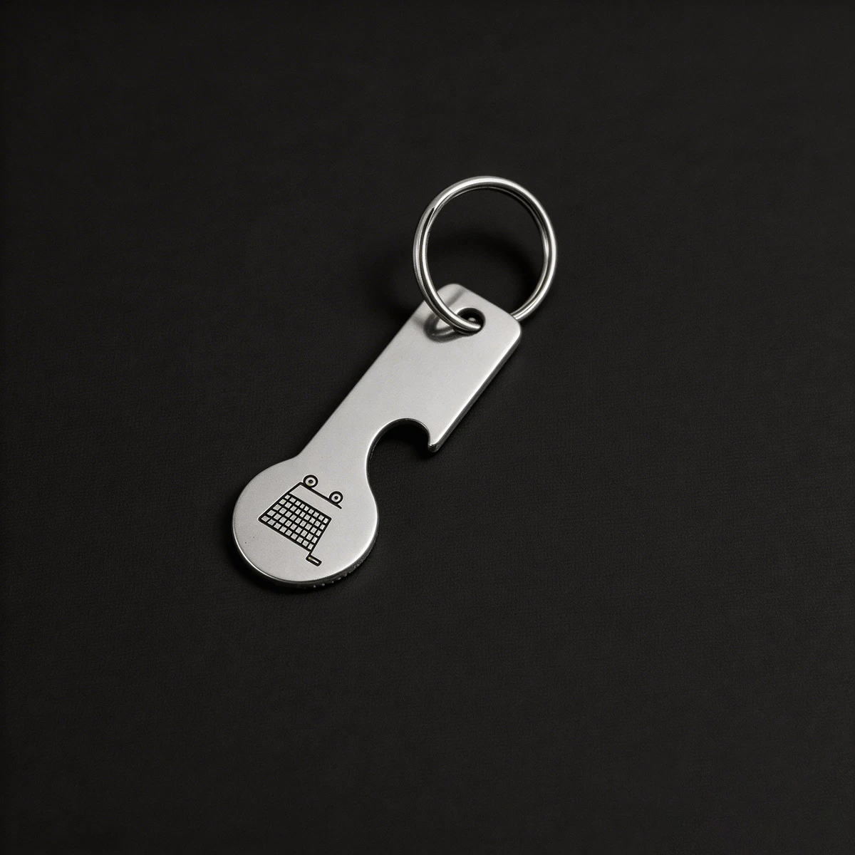 2Pcs Custom Name Keychain Supermarket Cart Token Customized Text Key Chain Festival Gift Personalized Text Beer Bottle Opener