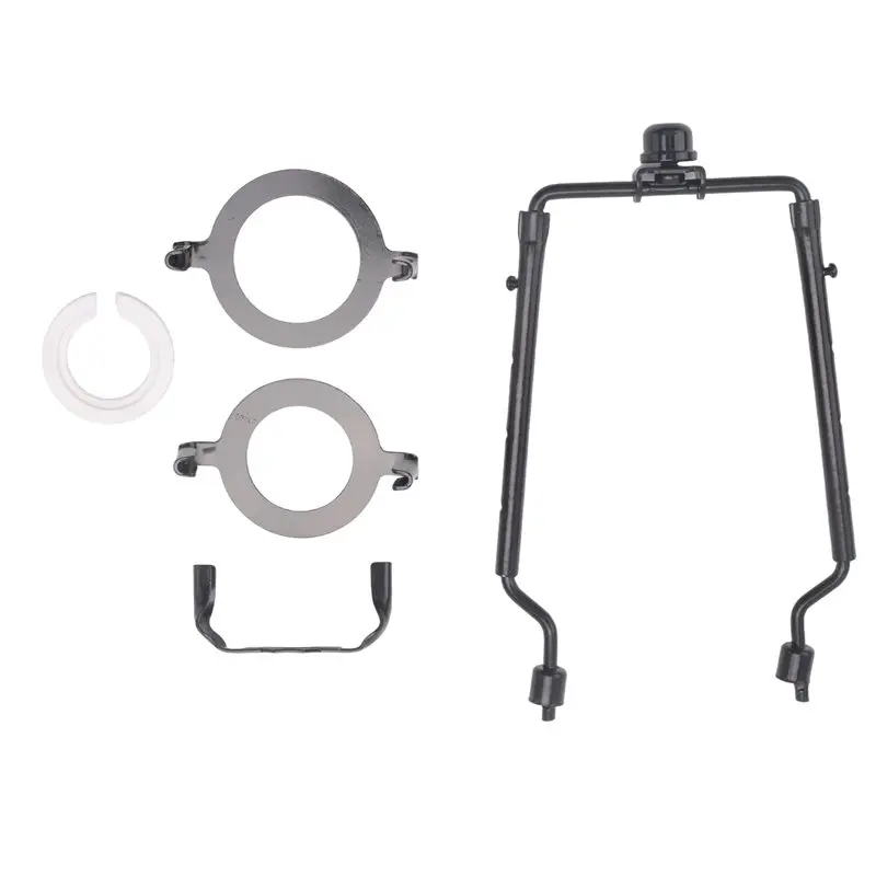 Stock Quantity 2Piece Lamp Shade Harp Holder E14,E26,E27 Light Base Adapter Adjustable Lamp Harp Kit Black Horn Frame Lampshade