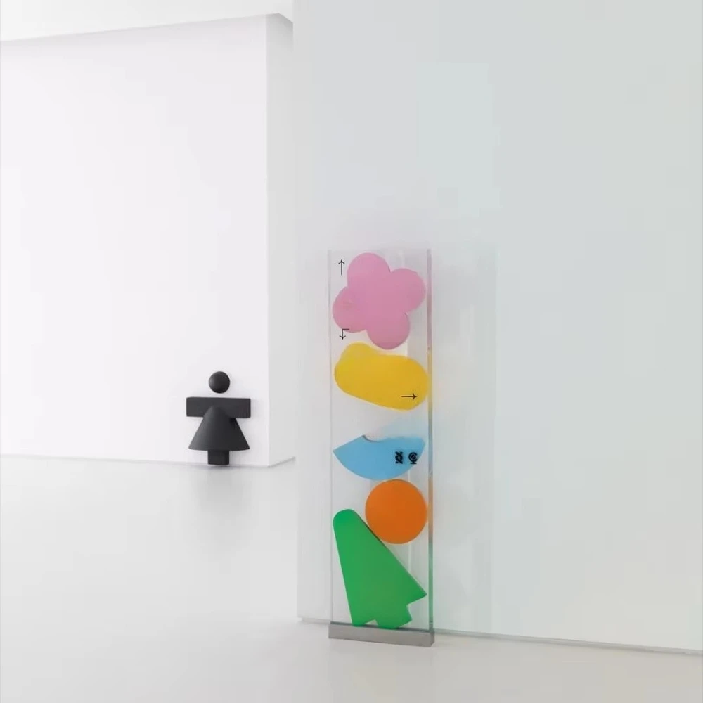 Custom Design School Kindergarten Resin Casting Solid Directional Signage Indoor Building Wayfinding Signage