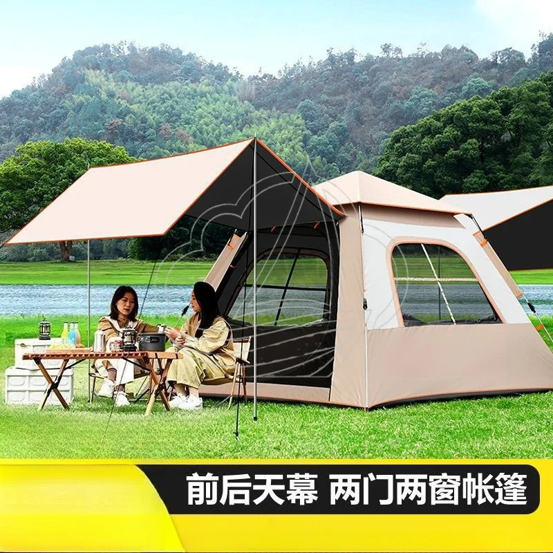 Quick Setup Folding Canopy Tent Thickened Waterproof for Camping Beach Outdoor Use