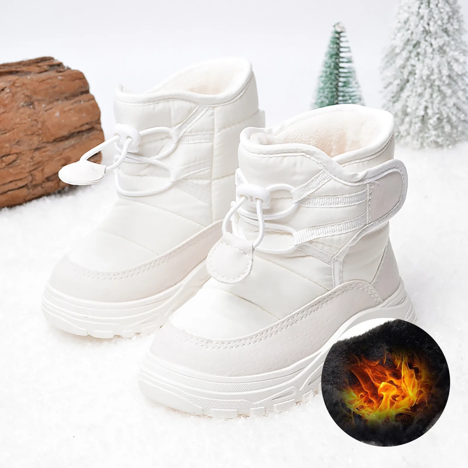 Winter Kids Baby Boots Soft Soles Children Snow Boots For Boys And Girls Keep Warm Kids Toddler Solid Color Shoes New Warm Boots