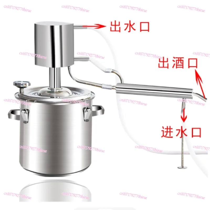 Complete Set of Small Brewing Machine Home Wine Distiller Food Grade Stainless Steel Homemade Brewing Distillation Pure Dew