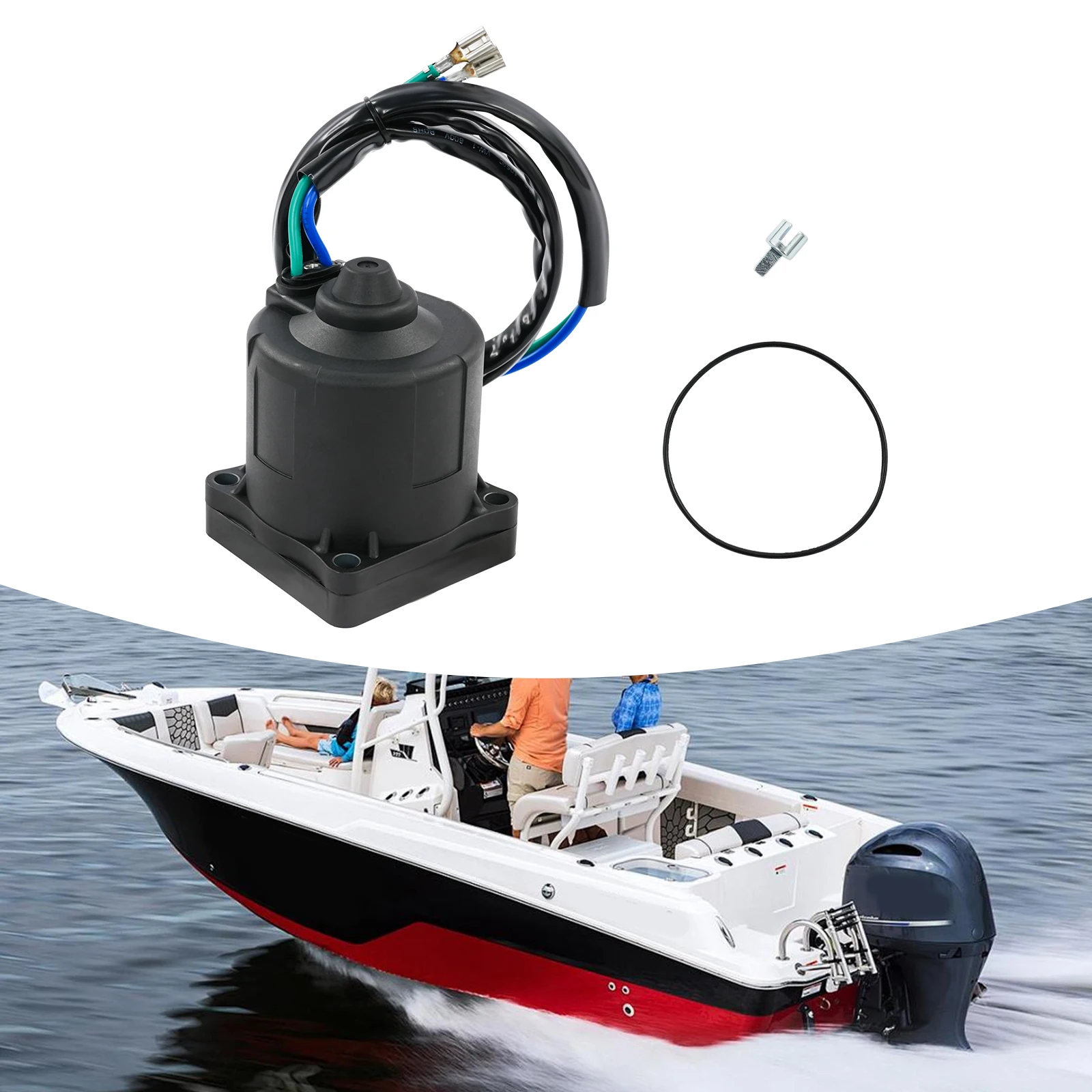

Outboard Motor Accessories, Tilt and Trim Motor Flat Plug for High HP Engine, Tilt Trim Motor for 2-Stroke and 4-Stroke Outboard