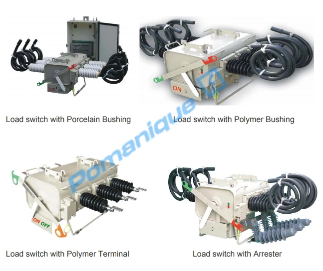 Power Distribution Outdoor Pole Mounted LBS 3 Phase SF6 Gas Insulated Load Break Switch Rated Voltage 24KV 630A