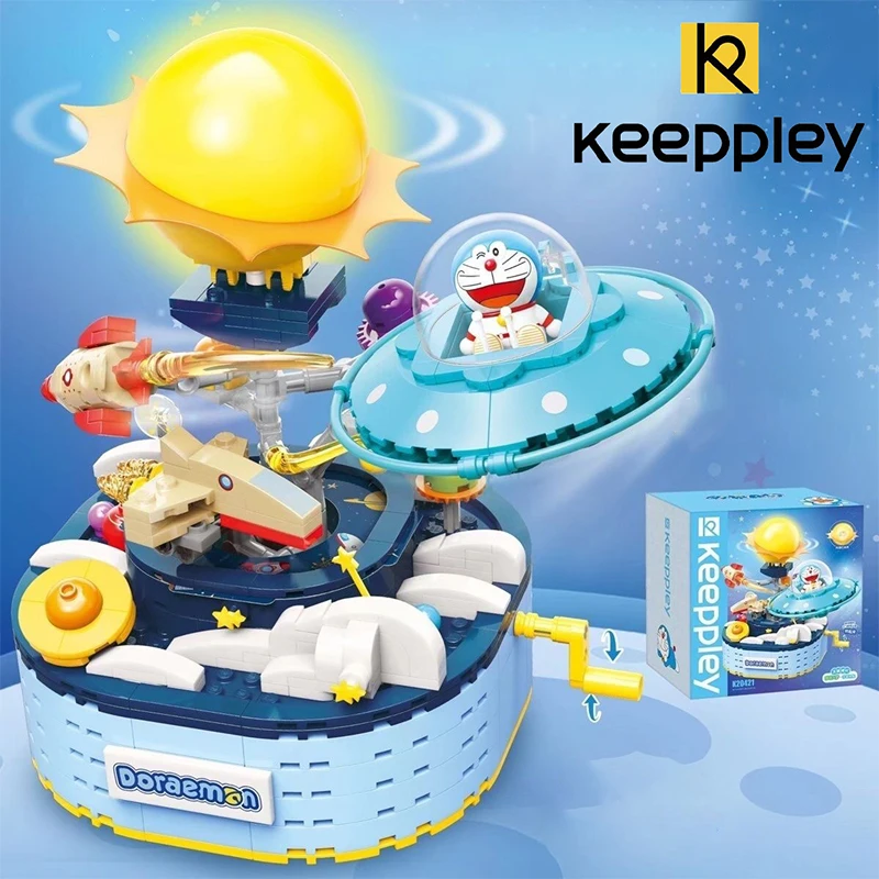 New Keeppley Doraemon Building Blocks Universe Adventure Series Assembled Cartoon Animation Model Children\'s Toys Girl Boy Gifts