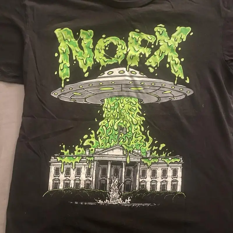 nofx aliens are taking over mens large shirt