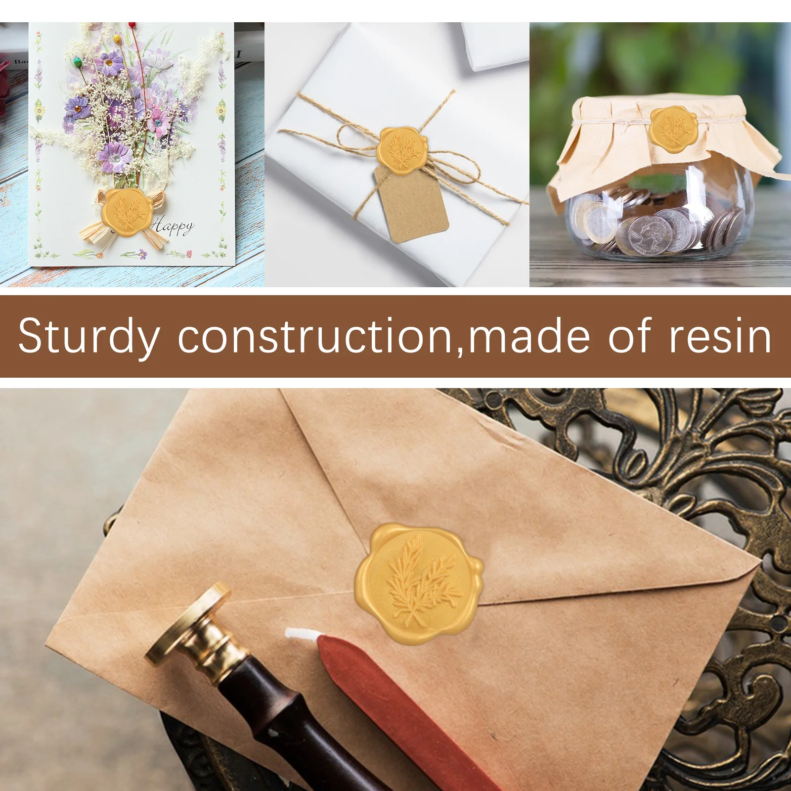50 قطعة ملصقات ختم الشمع تنقش دعوة الأختام لاصق المغلف ختم تسميات الزفاف الحرف ملصقات بطاقات المعايدة #3