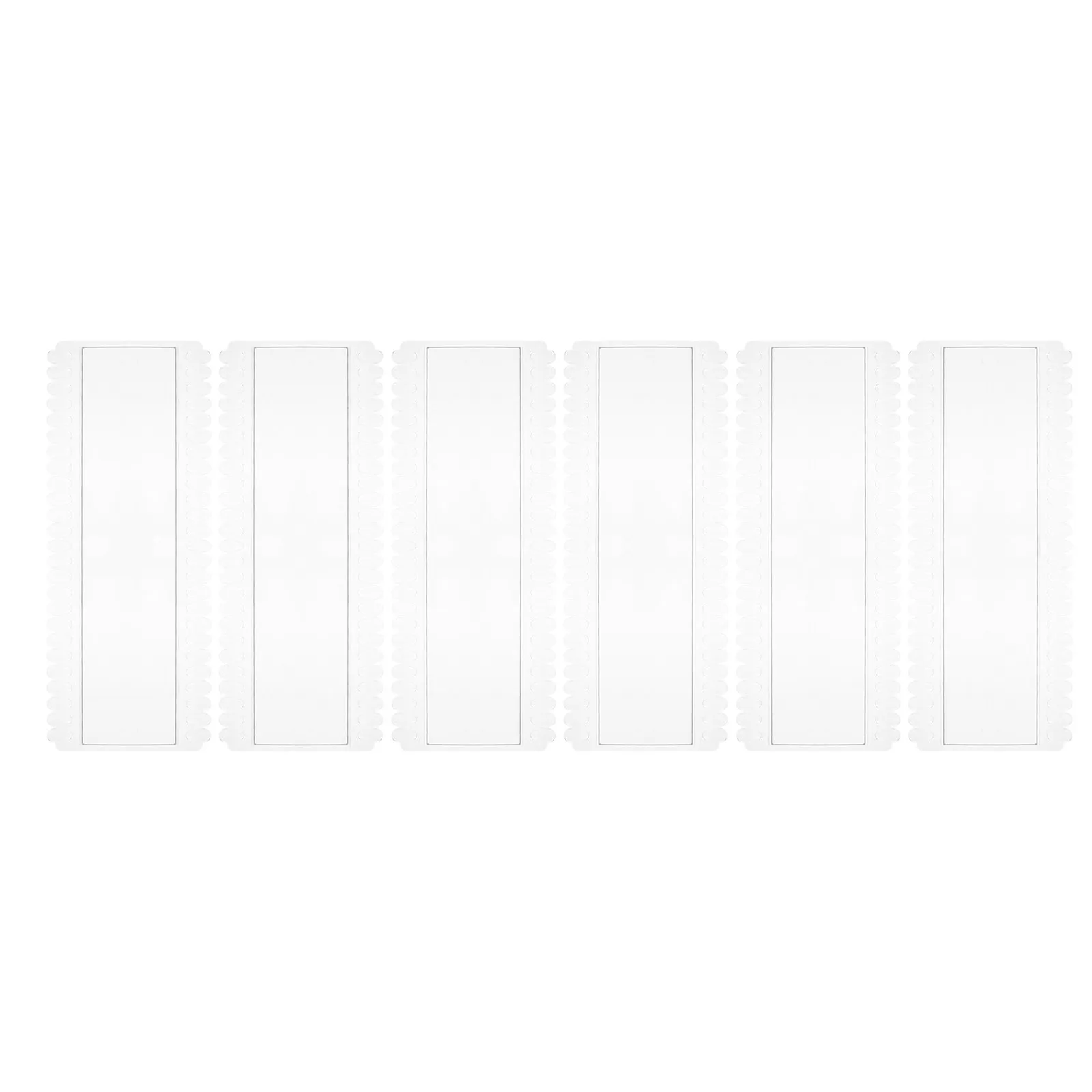 6Pcs Nail Art Display Board Transparent Nail Polish Tip Holder 50 Slots Gel Color Sample Organizer Supplies