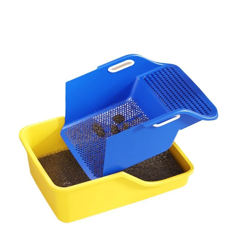 

Large semi-closed integrated plus high anti-splash cat litter box