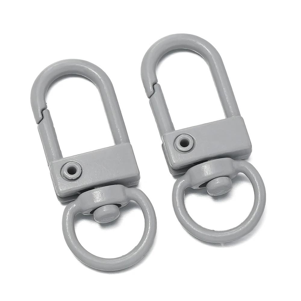10 pçs/lote colorido snap lagosta fecho ganchos para diy bugigangas coloridas fazendo rotativo pet chaveiro saco chaveiro acessórios