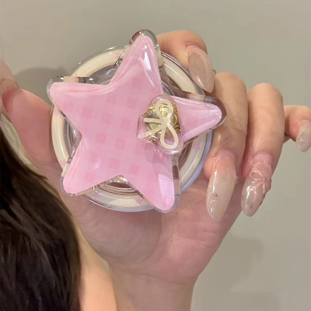 

Rotate the pentagram magnet holder for Magsafe Griptok Holder Phone Finger Ring Stand Support for IPhone 15 Girl Bracket