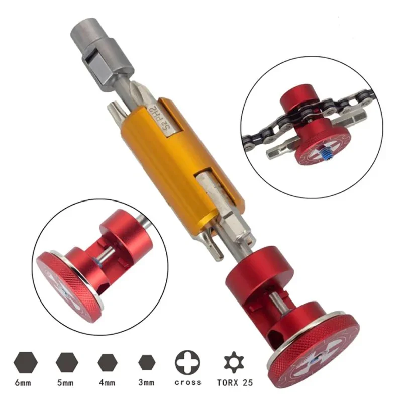 Новый портативный велосипедный многофункциональный инструмент для ремонта велосипеда, многофункциональный кривошип с шестигранным ключом, отвертки, инструменты для ремонта велосипеда