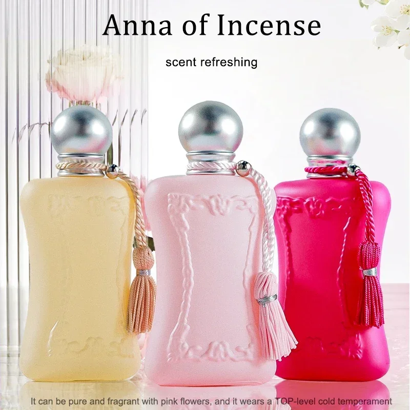 75ML High Quality Perfume Women Lasting Fragrance Long-Lasting Beauty Health Fresh Floral Note Spherical Cap Design Gift