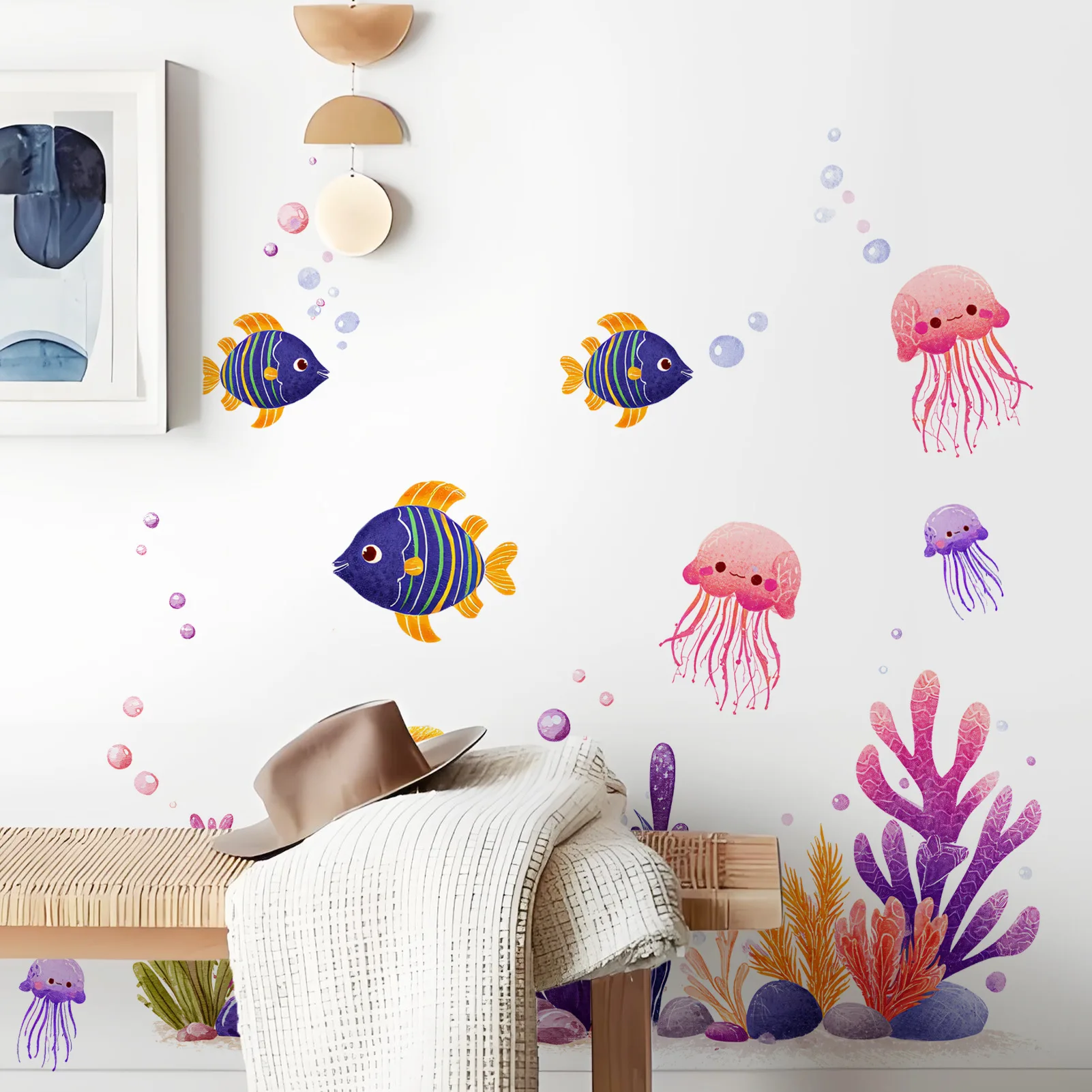 Наклейки на стену с изображени – обзор и цена Baby Nursery Under The Sea