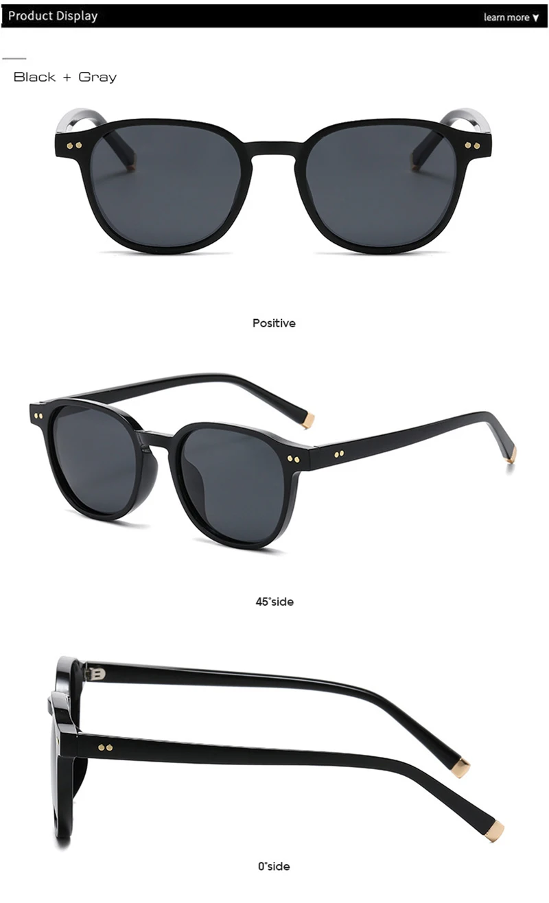 SHAUNA Retro Platz Frauen Polarisierte Sonnenbrille Mode Nieten Dekoration Männer Punk Fahren Sonnenbrille Shades UV400 – Detail 7