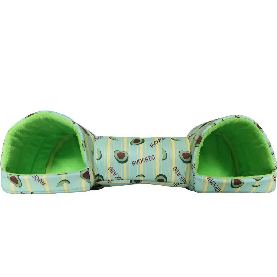 الهامستر القوارض مخبأ لعبة جربيل السرير مخبأ الحيوانات الأليفة نفق كهف ل Ferrets الهامستر خنازير غينيا النوم مخبأ أنبوب F5K3 #4