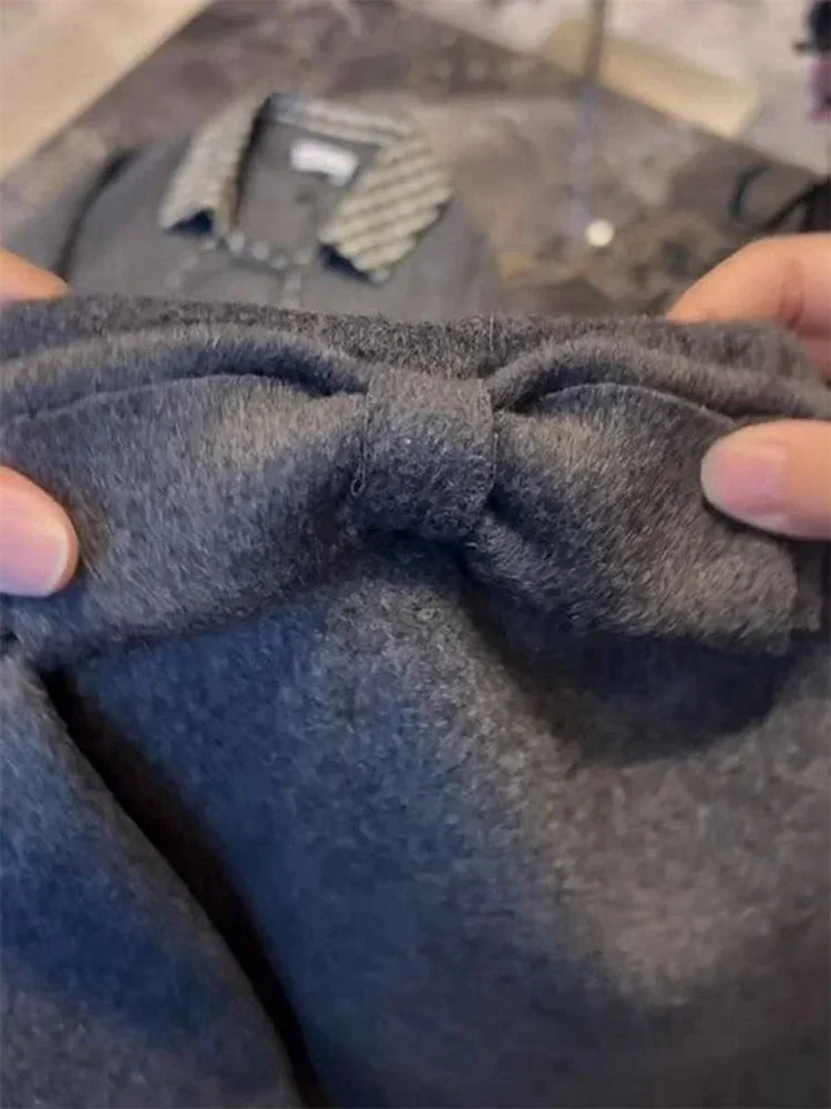 Korea Grijs Elegante Vrouwen Gebreide 2-delige Sets Casual Sex Mini Rokken Ensembles Herfst Winter Warm Polo-hals Trui tops Conjunto