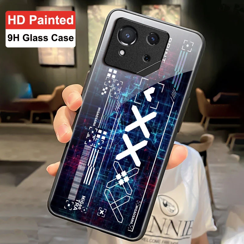 For ROG 8 Pro Anti-Drop Glass Case For Asus ROG Phone 8  Tempered Glass Cover For Asus ROG 7 6 5 5S 3 Capa For Asus ROG 3 Casing - view 4