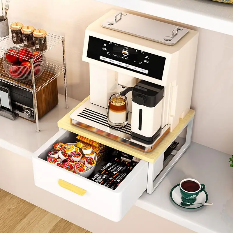 

Dered Coffee hine Storage Ra Tea Bag Organizer Dustproof Base Desktop Cup Holder Home Organization Tool by PAMPAS