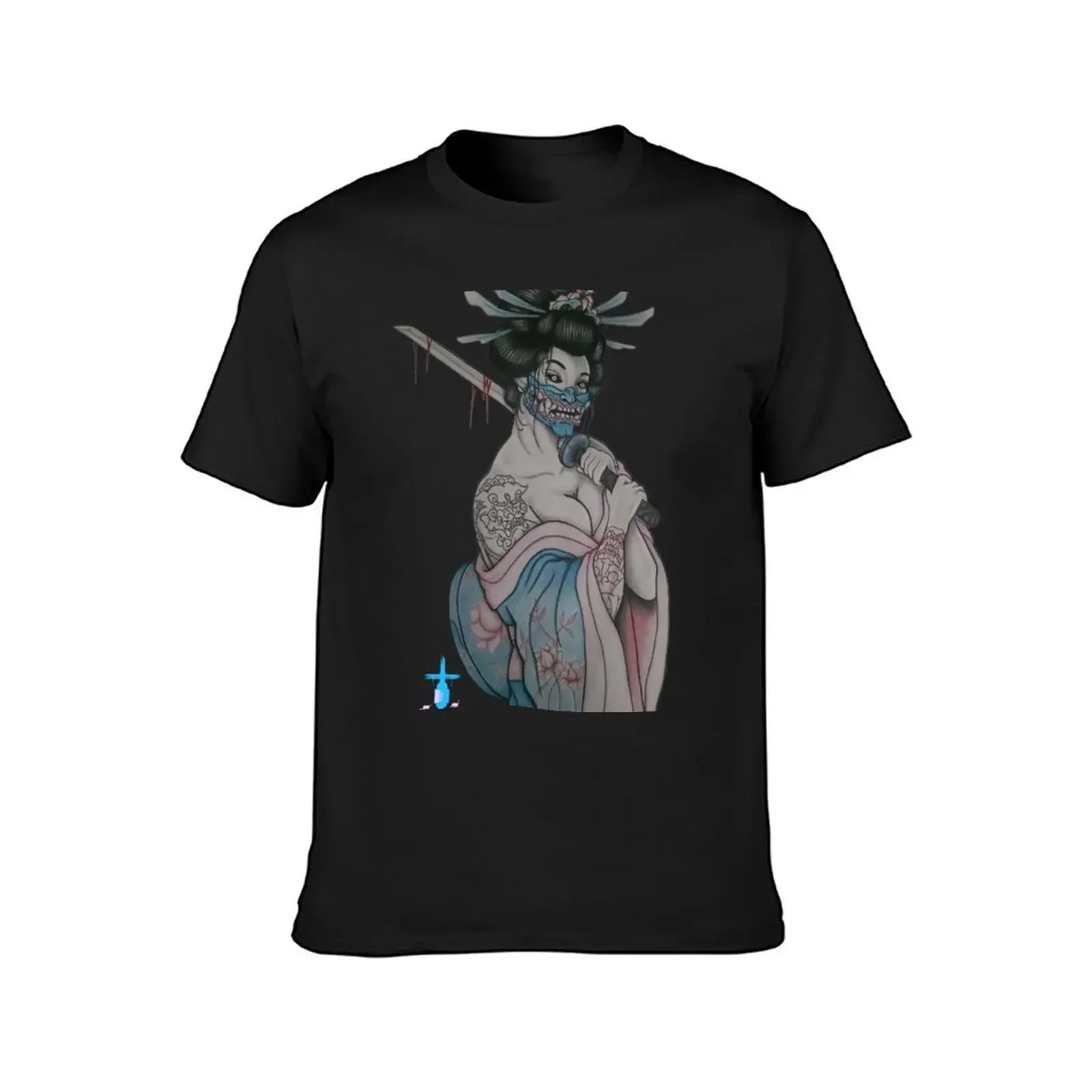 Geisha Undead T-Shirt anime t shirts blanks mens graphic t-shirts anime