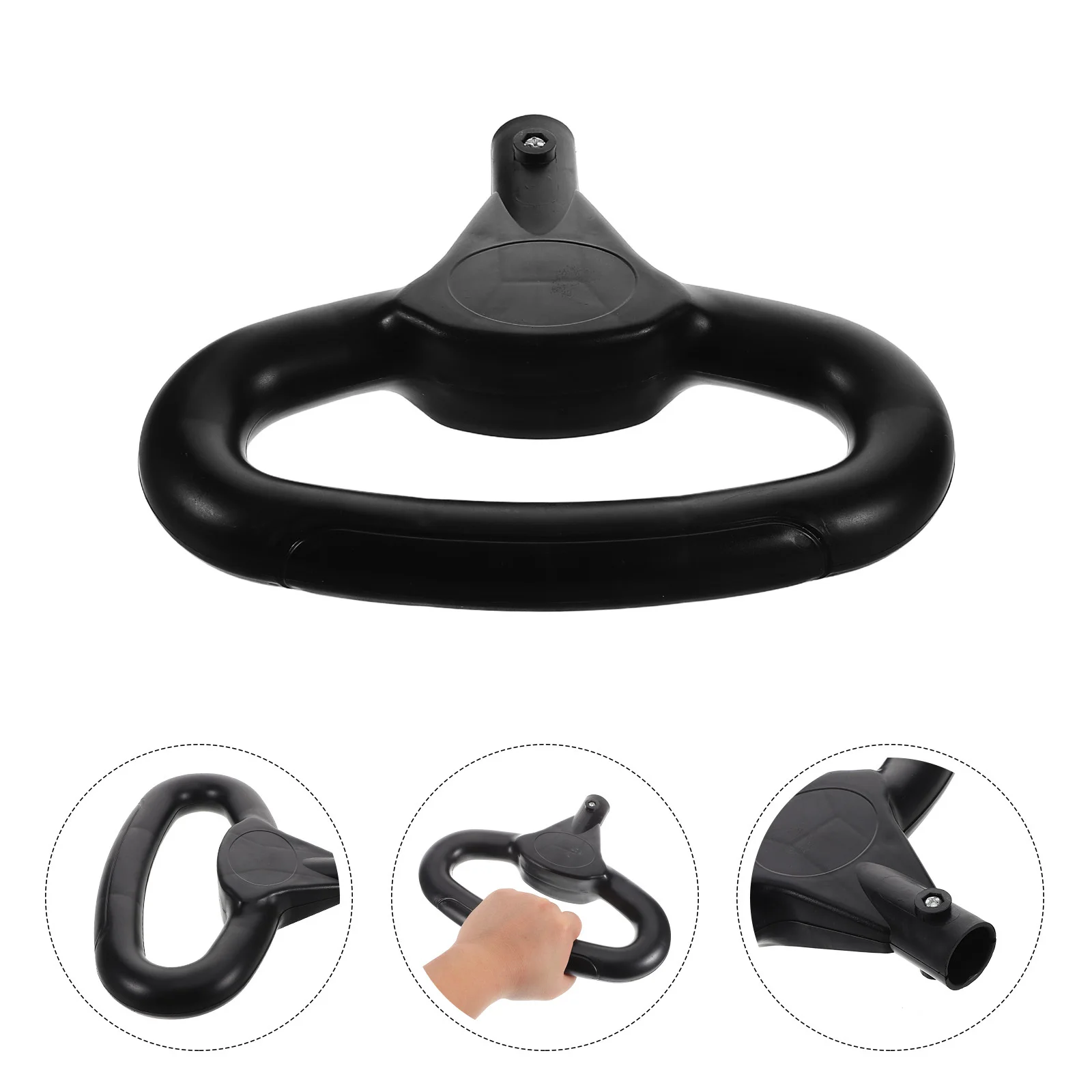 

O-Shaped Stroller Handle Replacement Wagon Push Grip Ergonomic Carriage Pull Handle Utility Cart Trolley Spare Parts For