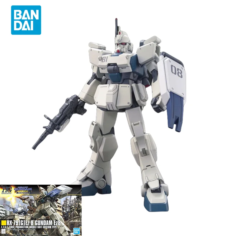 

Bandai Original GUNDAM Anime Model HGUC Series 1/144 RX-79[G] Ez-8 GUNDAM Ez8 Action Figure Assembly Model Toys Gifts for Kids