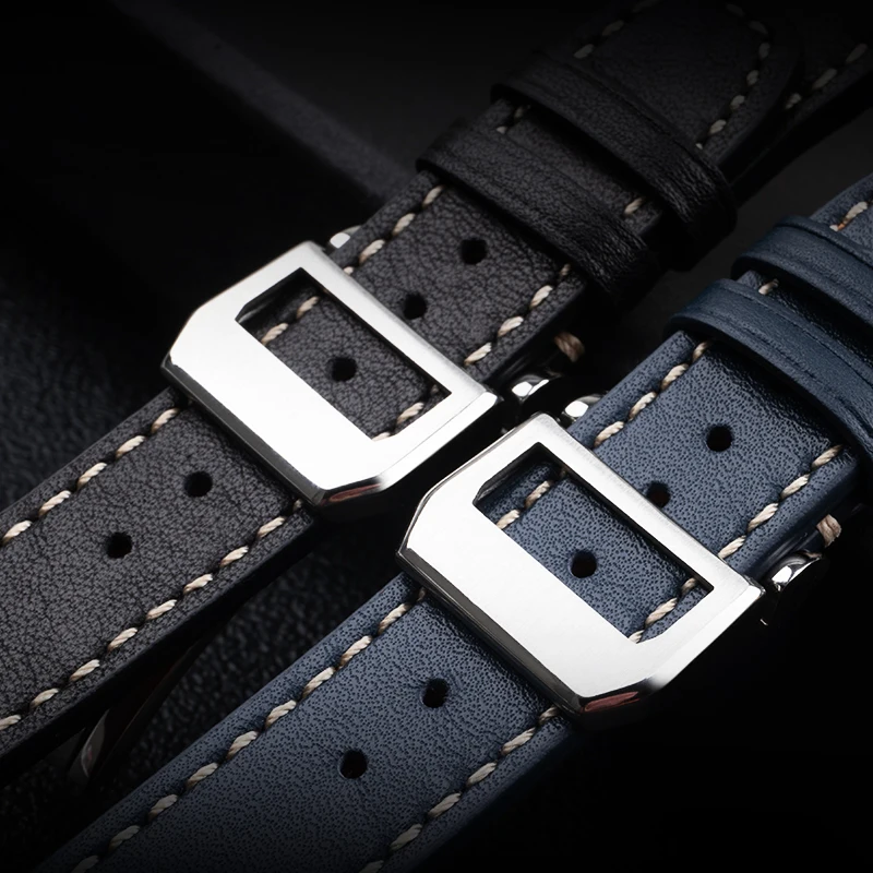 Genuine Leather Strap Replacement for IWC Pilot Mark 18 Bronze Spitfire Little Prince Men Band for Longines for Tudor Watchband