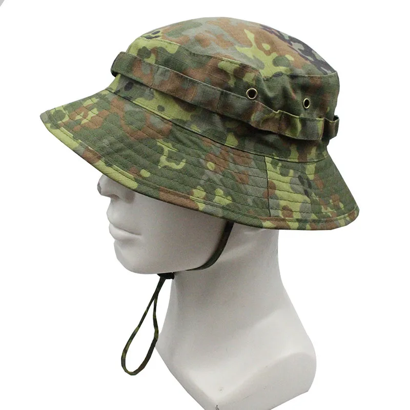 Camouflage Boonie Hat Multicam Panama Caps Men Tactical Sports Hunting Fishing Hiking Climbing Windproof Sun Hats Summer