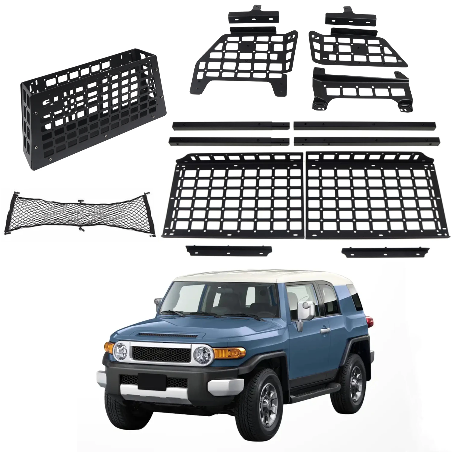 

Автомобильные аксессуары, пригодные для Toyota FJ Cruiser 2007-2023, полка для багажника, CGZ, модульные панели, органайзеры для багажников, стойки