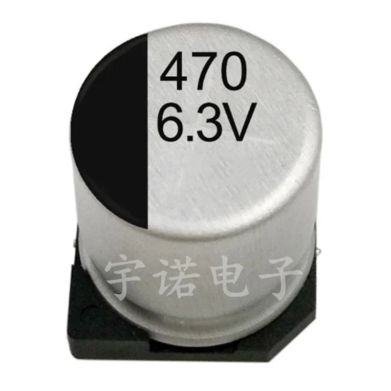 

10piece SMD 6.3v470uf Aluminum Electrolytic Capacitors High-quality Good Quality Patch Volume：6.3*7.7mm Size：6.3X7.7（MM）