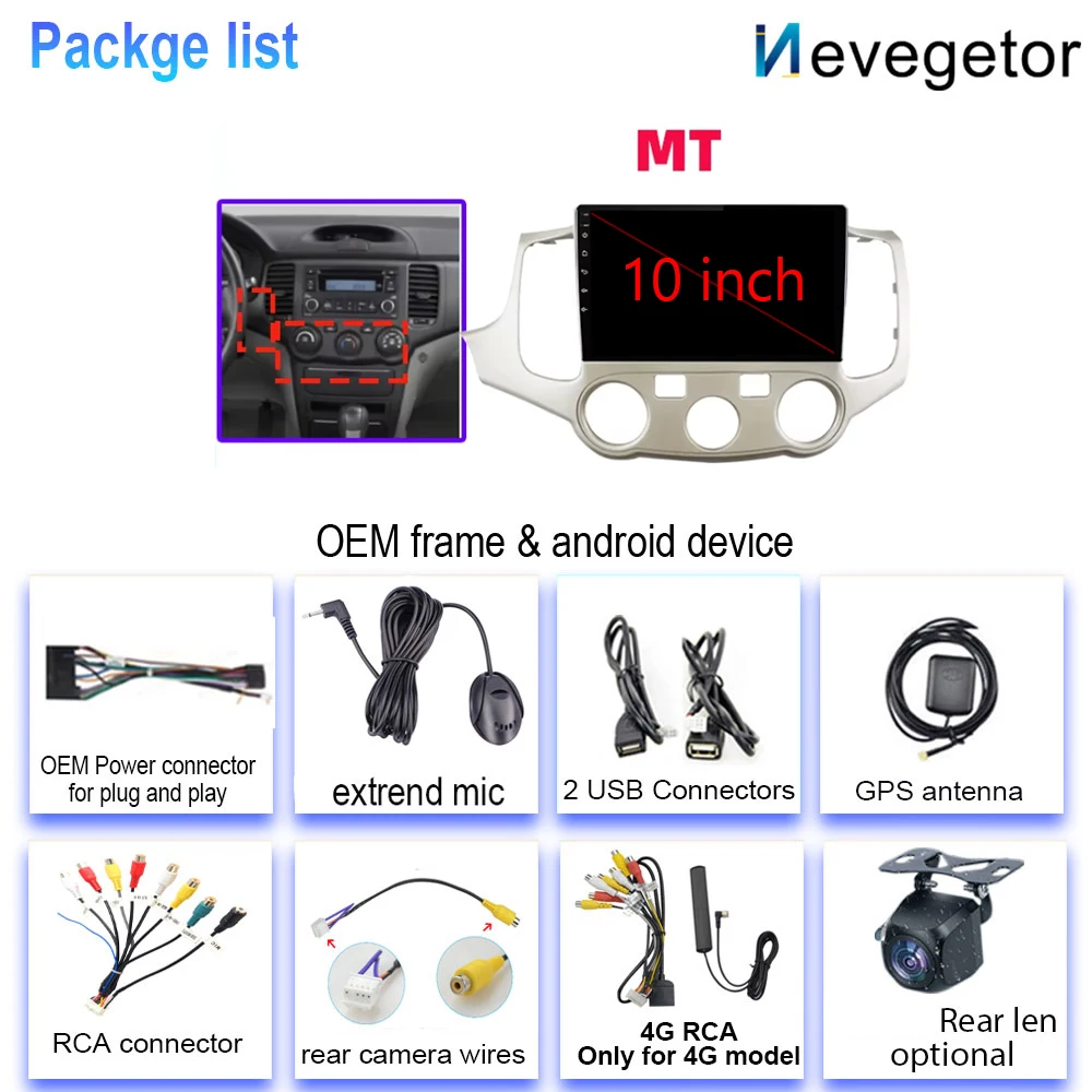 Car Radio For Kia Magentis Optima 2005 2006 2007 2008 4G WIFI BT GPS DSP Navigation Wireless Carplay Android Auto 2 Din No DVD view 6
