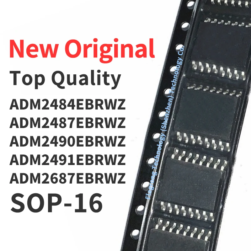 (1 Piece) ADM2484EBRWZ ADM2487EBRWZ ADM2490EBRWZ ADM2491EBRWZ ADM2687EBRIZ SOP-16 New Original Chip