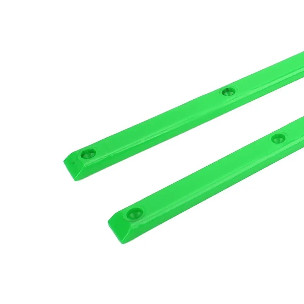 2 pezzi durevoli binari in ABS con ossa a coste colorati 36,5x1,7 cm binario per skateboard protezioni per mazzi di skateboard mazzi di skateboard
