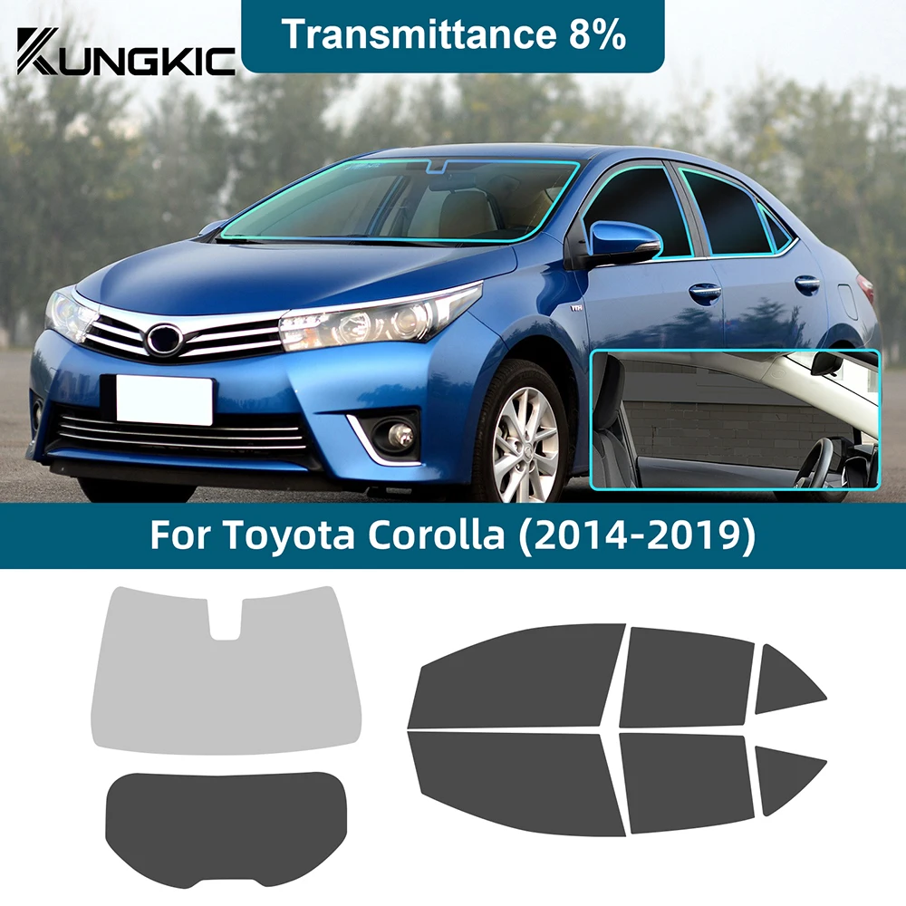 

Car Solar UV Protection for Toyota Corolla 2014 2015 2016 2017 2018 2019 Front Rear Side Window Privacy Protective Tint Film