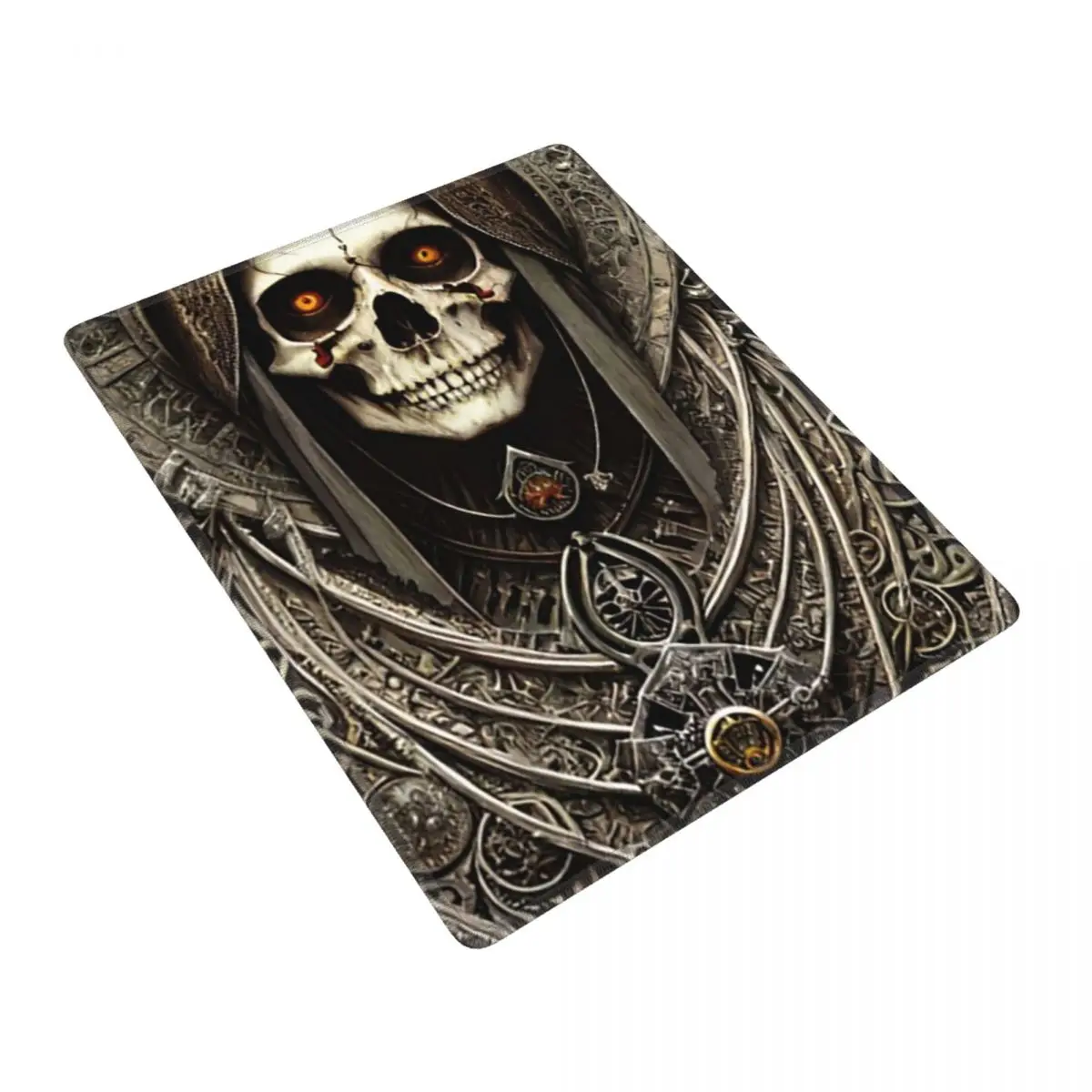 Santa Muerte Saint Death Goth Mexican Muertos Skull Mouse Pad Gamer PC Laptop Mats Keyboard  Desk Mat 7x9 in 22x18 cm