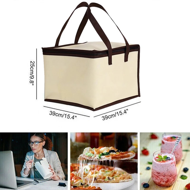 

6/8/10/12 Inch Pizza Food Delivery Bag Insulated Thermal Storage Holder Picnic