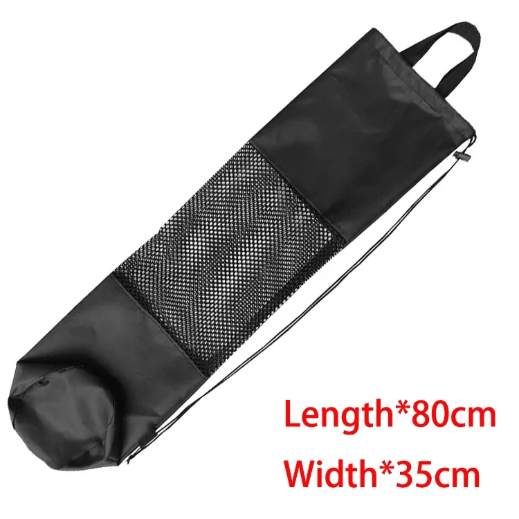 Black Mesh Drawstring Bag with Long Flippers for Diving Backpack 72 * 28cm